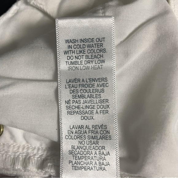 FRAME DENIM  “ Le Sylvie Crop”  with Split Hem Detail at Ankle  WHITE Size 26 - Picture 14 of 14